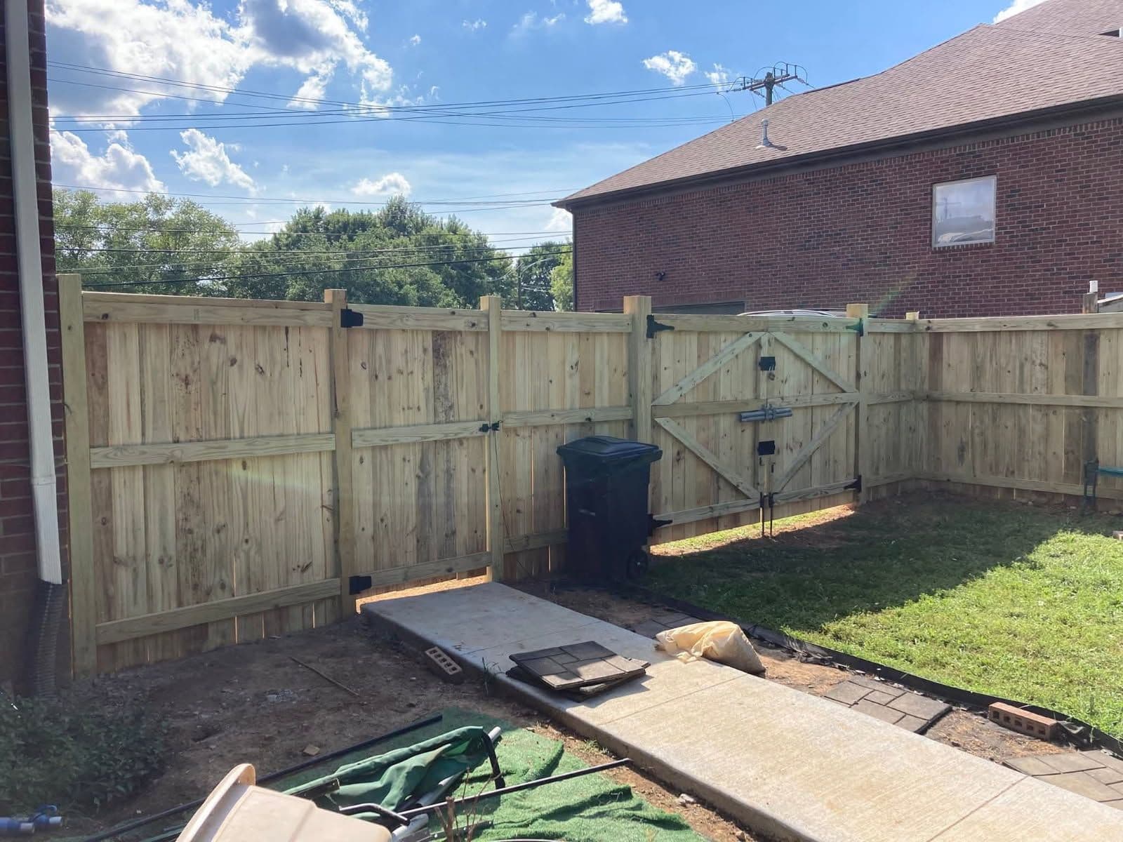 Gallery photos for Beautiful New Fence Installation in Hendersonville: Image #1